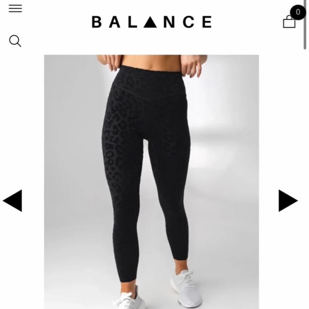Balance athletica lux panther leggings XS
